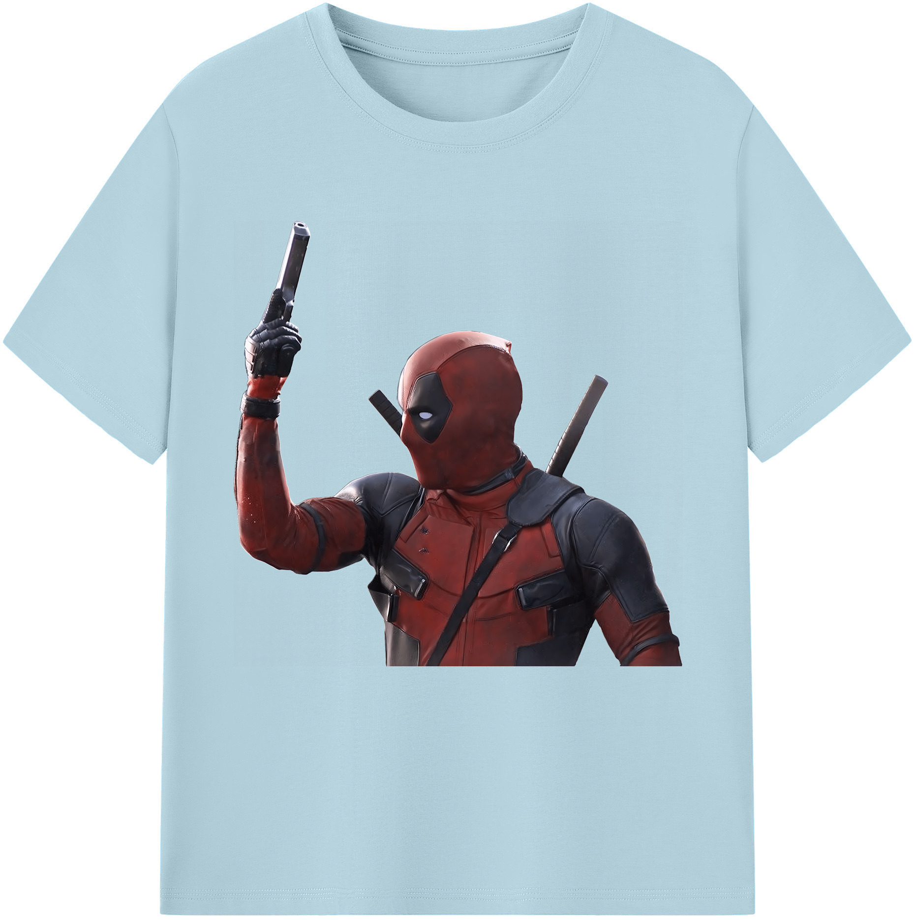 （画像用） Deadpool デッドプール 綿100％半袖Tシャツ（フロントプリント）